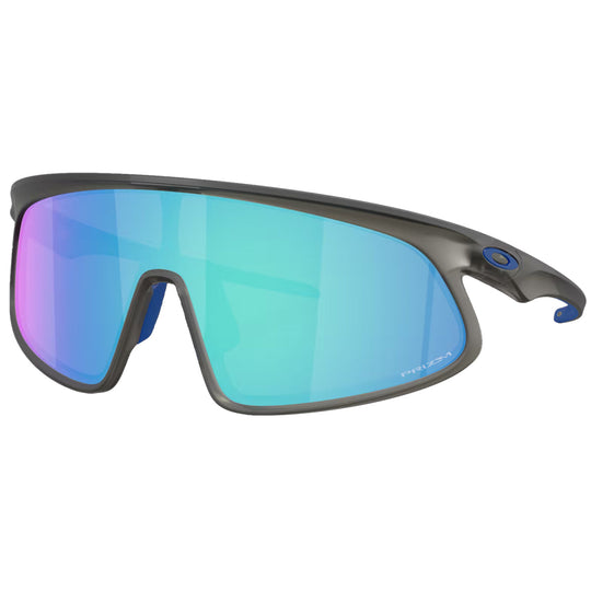 Oakley RSLV Sunglasses - Matte Gray Smoke/Prizm Sapphire