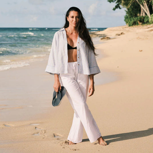 OluKai Women's Southshore Leather Sandals