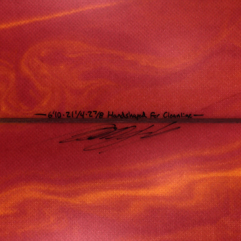 Load image into Gallery viewer, Pace Long Fish 6'10 x 21 ¼ x 2 ⅞ Surfboard - Red Swirl
