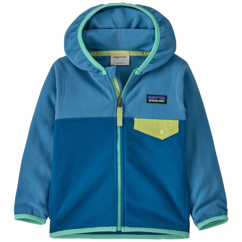 Load image into Gallery viewer, Patagonia Baby Micro D Snap-T Fleece Hooded Zip-Up Jacket
