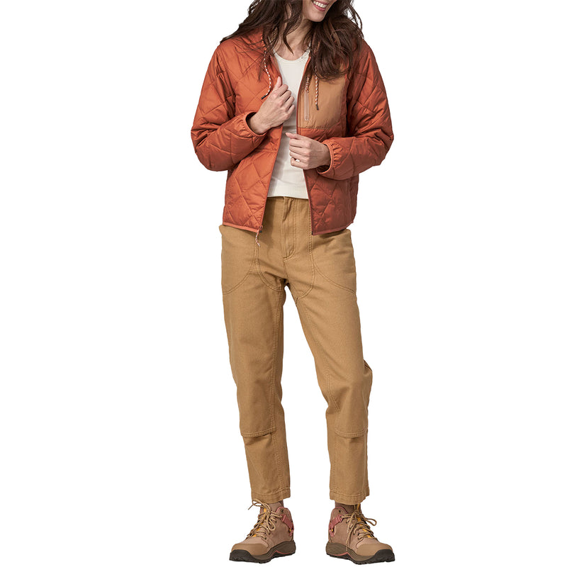 Load image into Gallery viewer, Patagonia Women's Diamond Quilted Bomber Hooded Zip Jacket - Sienna Clay
