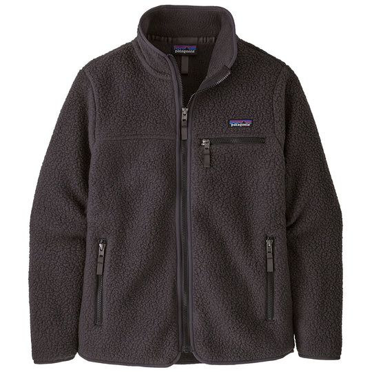 Patagonia Women's Retro Pile Fleece Zip-Up Jacket - Ink Black