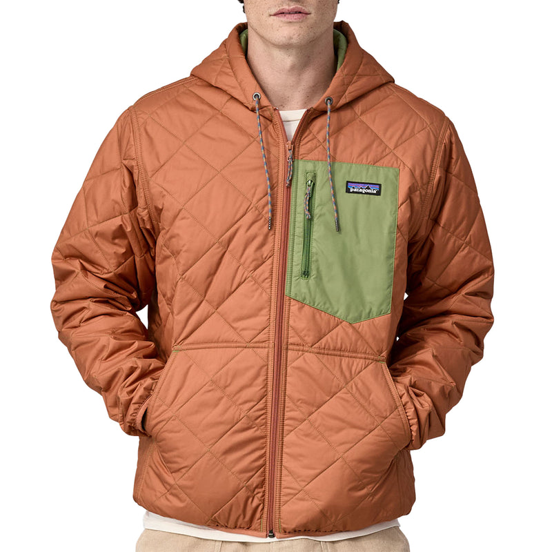Load image into Gallery viewer, Patagonia Diamond Quilted Bomber Hooded Zip Jacket
