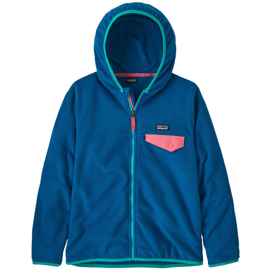 Patagonia Youth Micro D Snap-T Fleece Hooded Zip-Up Jacket
