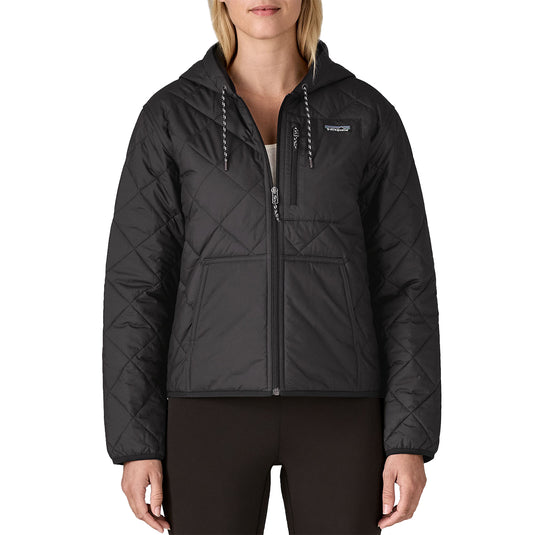 Patagonia Women's Diamond Quilted Bomber Hooded Zip-Up Jacket