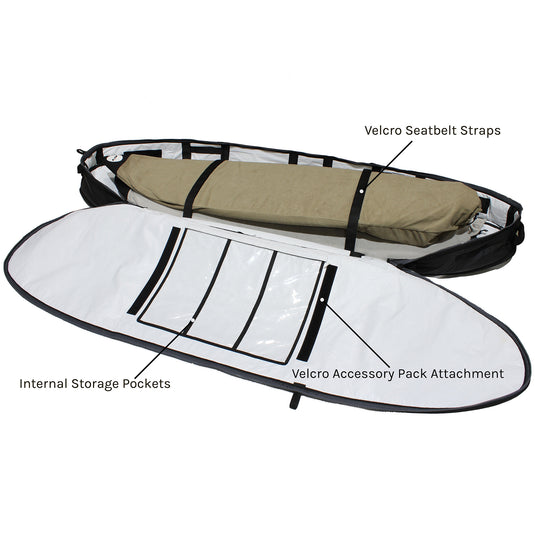 Pro-Lite Finless Coffin Triple 2-4+ Travel Surfboard Bag