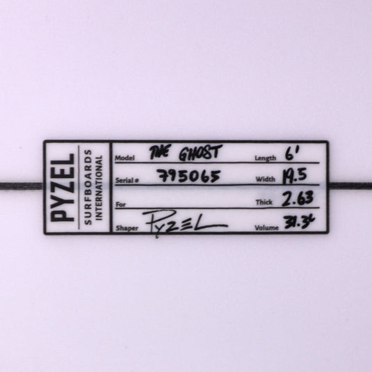 Pyzel The Ghost 6'1 x 19 ½ x 2 ⅝ Surfboard