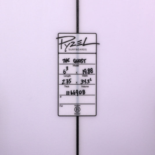 Pyzel The Ghost 6'3 × 19 ⅞ × 2 ¾ Surfboard