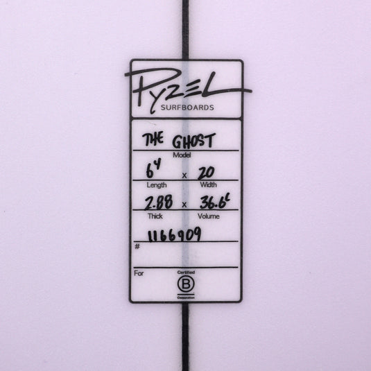 Pyzel The Ghost 6'4 × 20 × 2 ⅞ Surfboard