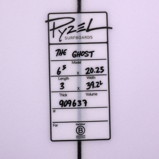 Pyzel The Ghost 6'5 × 20 ¼ × 3 Surfboard 4