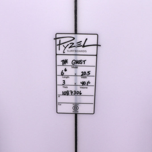 Pyzel The Ghost 6'6 × 20 ½ × 3 Surfboard – Cleanline Surf