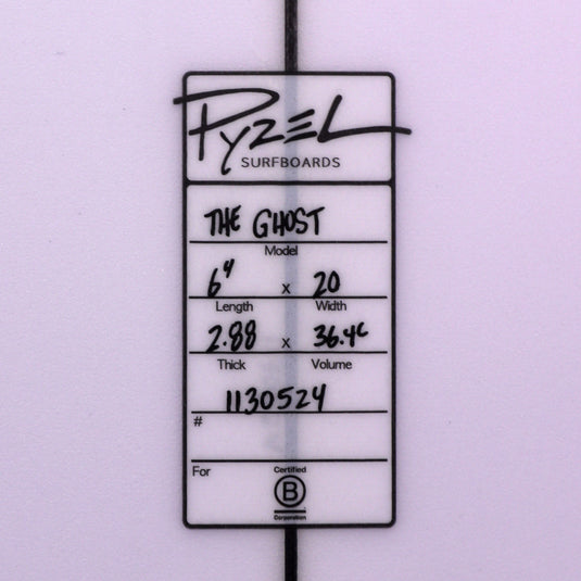 Pyzel The Ghost Squash 6'4 × 20 × 2 ⅞ Surfboard
