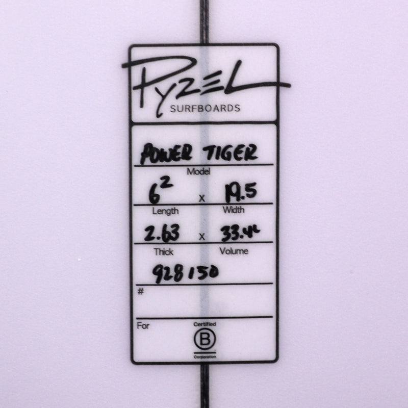 Load image into Gallery viewer, Pyzel Power Tiger 6'2 x 19 ½ x 2 ⅝ Surfboard
