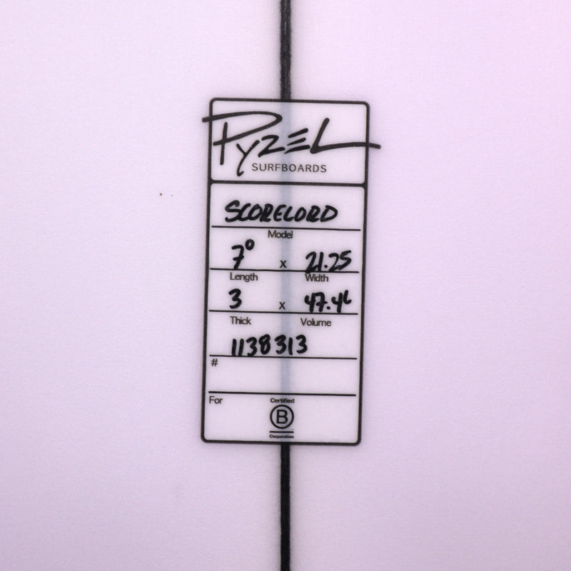 Load image into Gallery viewer, Pyzel The Score Lord 7'0 × 21 ¼ × 3 Surfboard • REPAIRED

