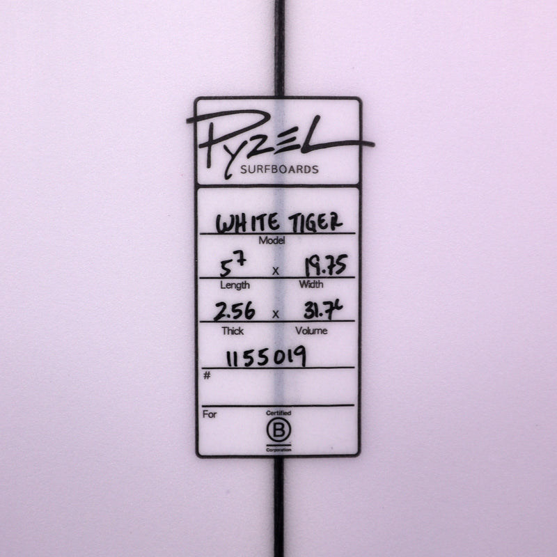 Load image into Gallery viewer, Pyzel White Tiger 5'7 × 19 ¾ × 2 9/16 Surfboard
