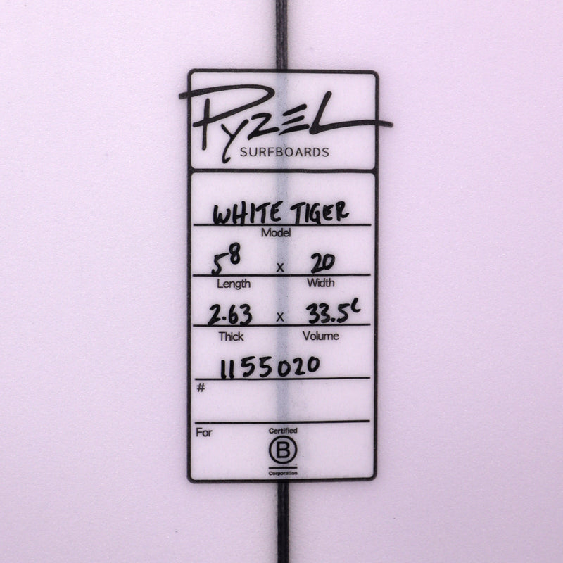 Load image into Gallery viewer, Pyzel White Tiger 5'8 × 20 × 2 ⅝ Surfboard
