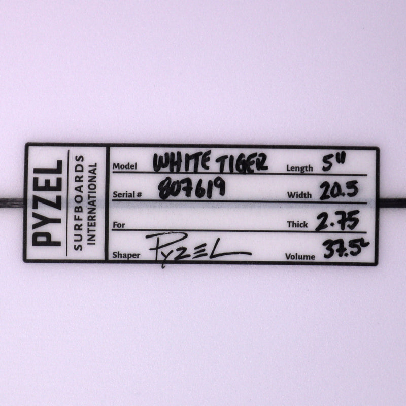 Load image into Gallery viewer, Pyzel White Tiger 5'11 x 20 ½ x 2 ¾ Surfboard
