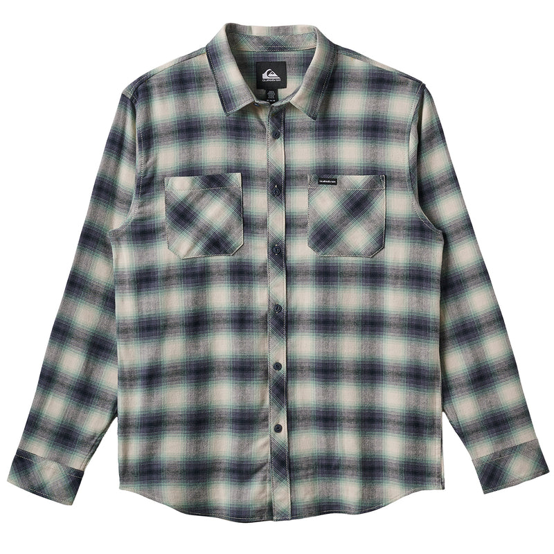 Load image into Gallery viewer, Quiksilver Terrace Stretch Long Sleeve Button-Up Flannel Shirt 1
