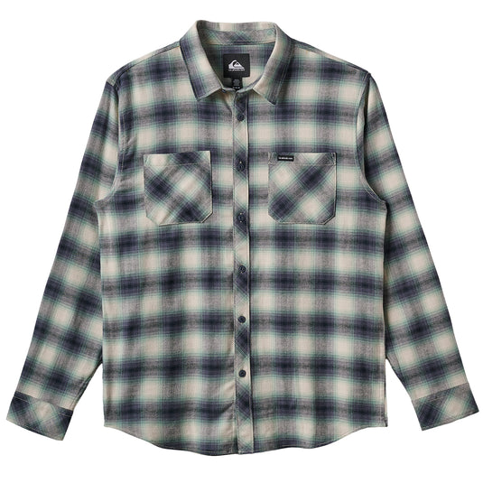 Quiksilver Terrace Stretch Long Sleeve Button-Up Flannel Shirt 1