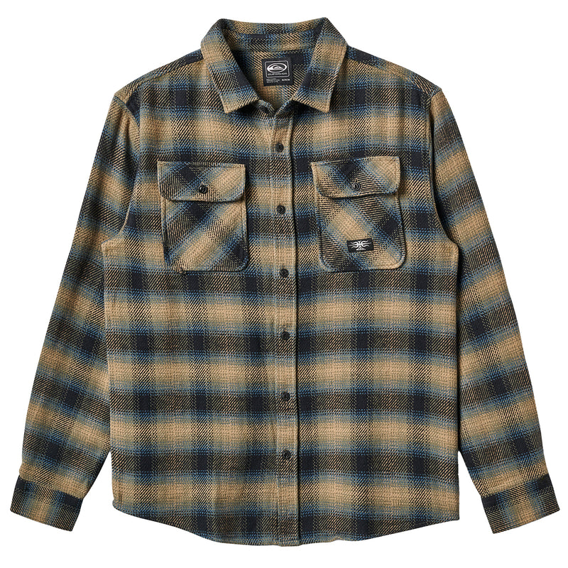 Load image into Gallery viewer, Quiksilver Desert Shadows Long Sleeve Button-Up Flannel Shirt
