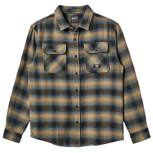 Quiksilver Desert Shadows Long Sleeve Button-Up Flannel Shirt