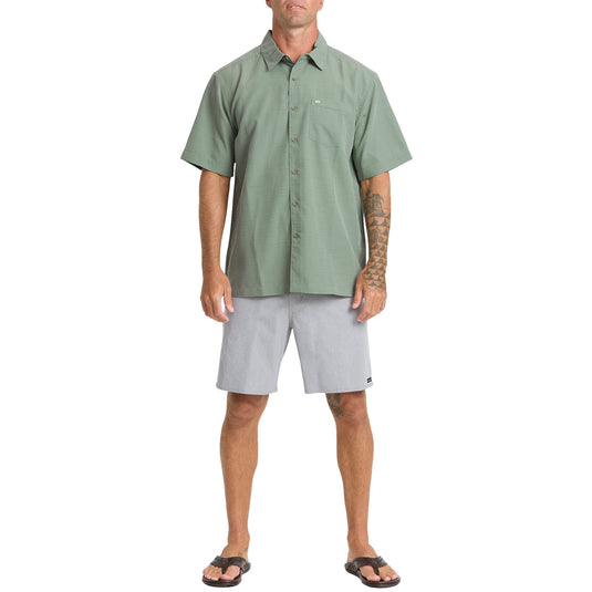 Quiksilver Waterman Centinela Short Sleeve Button-Up Shirt 14