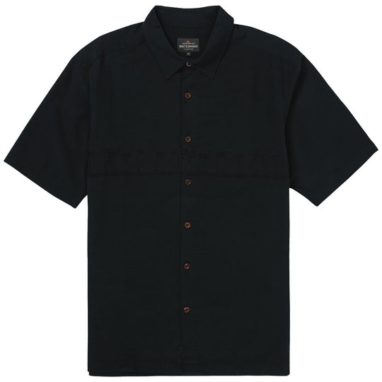 Quiksilver Waterman Tahiti Palms Short Sleeve Button-Up Shirt
