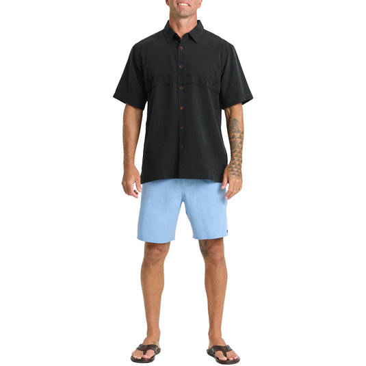 Quiksilver Waterman Tahiti Palms Short Sleeve Button-Up Shirt 7