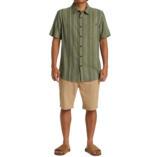 Quiksilver Pyke Classic Short Sleeve Button-Up Shirt
