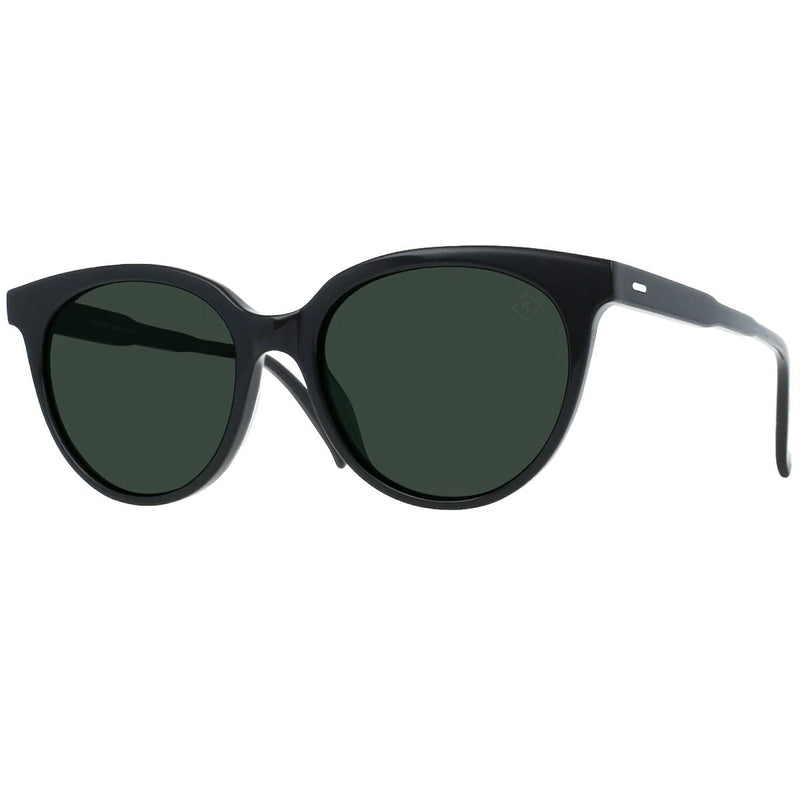 Load image into Gallery viewer, RAEN Women's Lily Polarized Sunglasses - Crystal Black/Green
