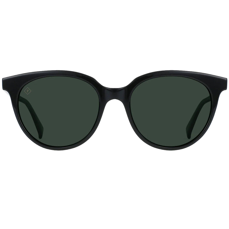 Load image into Gallery viewer, RAEN Women's Lily Polarized Sunglasses - Crystal Black/Green
