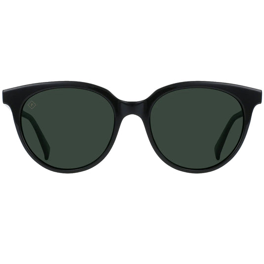RAEN Women's Lily Polarized Sunglasses - Crystal Black/Green