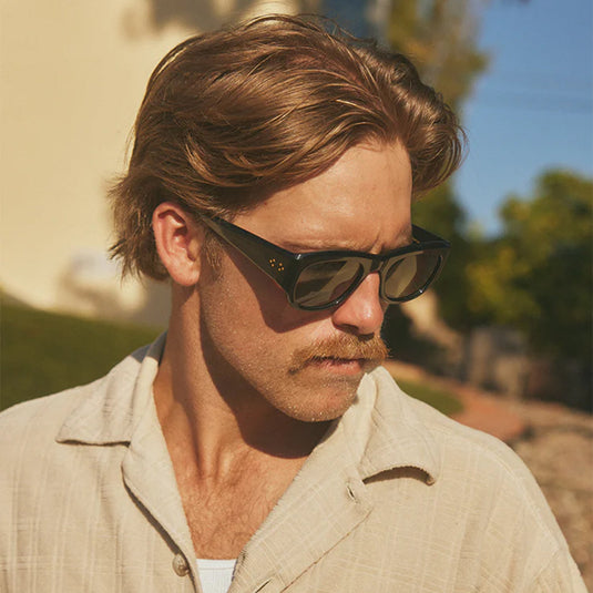 RAEN Lonso Polarized Sunglasses - Recycled Black/Green