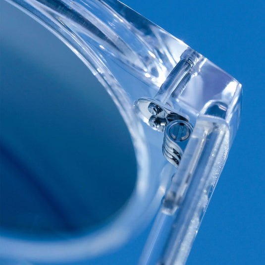 RAEN Remmy Polarized Sunglasses - Crystal Clear/Blue Smoke