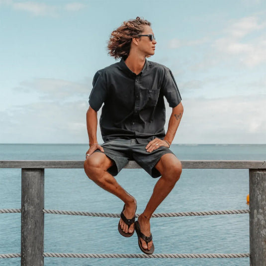 REEF Leather Offshore Sandals 7