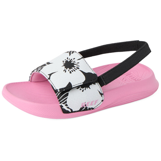 REEF Youth Little Salty Slide Sandals 4