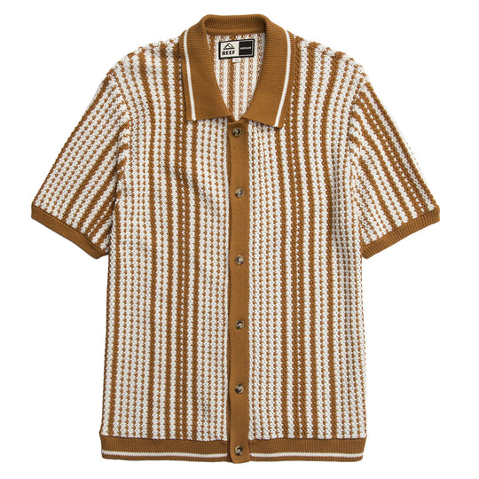 REEF Cabana Short Sleeve Button-Up Knit Shirt
