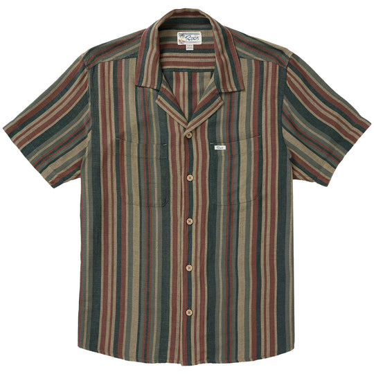 RVCA Exotica Stripe Short Sleeve Button-Up Shirt