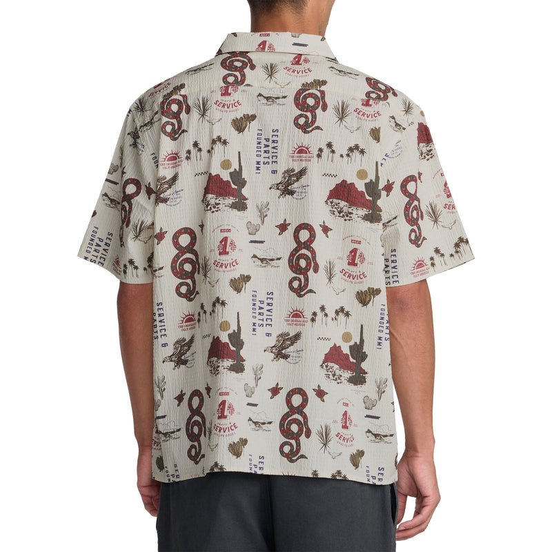Load image into Gallery viewer, RVCA Wasteland Short Sleeve Button-Up Shirt
