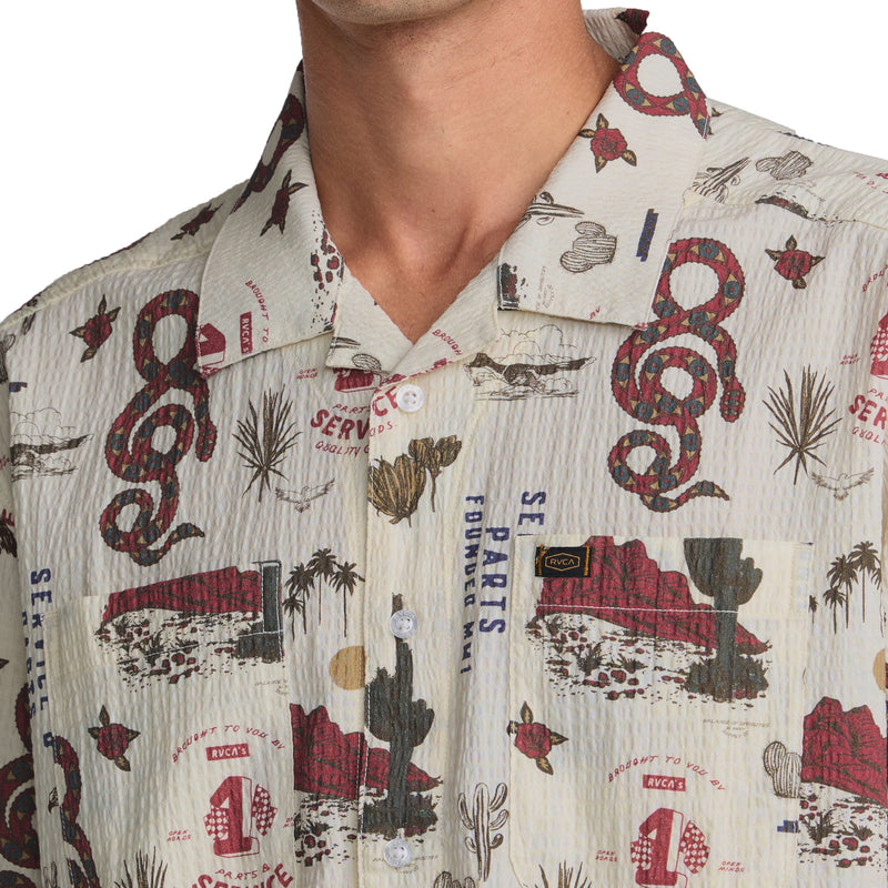 Load image into Gallery viewer, RVCA Wasteland Short Sleeve Button-Up Shirt
