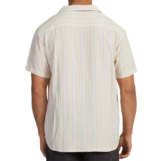 RVCA Beat Stripe Short Sleeve Button-Up Shirt 3