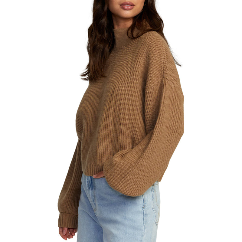 Load image into Gallery viewer, RVCA Women's Dream Cycle Turtleneck Sweater
