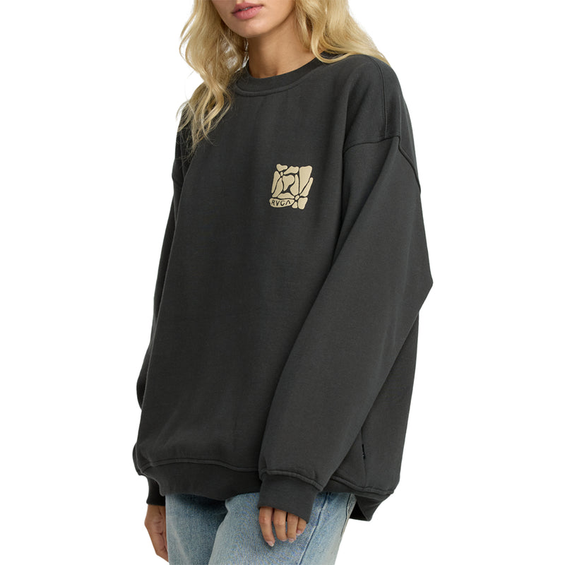 Load image into Gallery viewer, RVCA Women's Baggie Boyfriend Crew Sweatshirt 2
