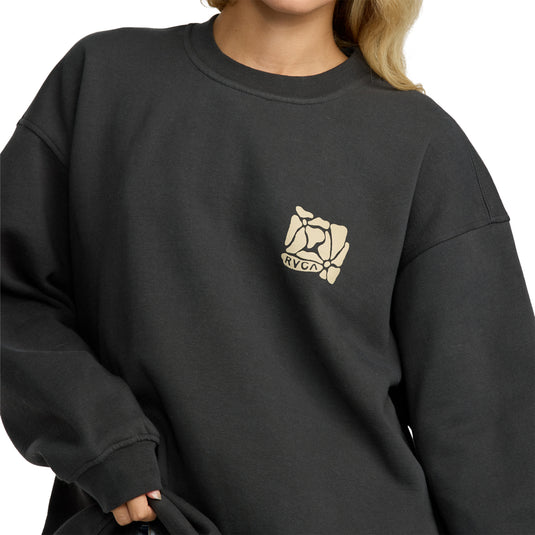 RVCA Women's Baggie Boyfriend Crew Sweatshirt 4
