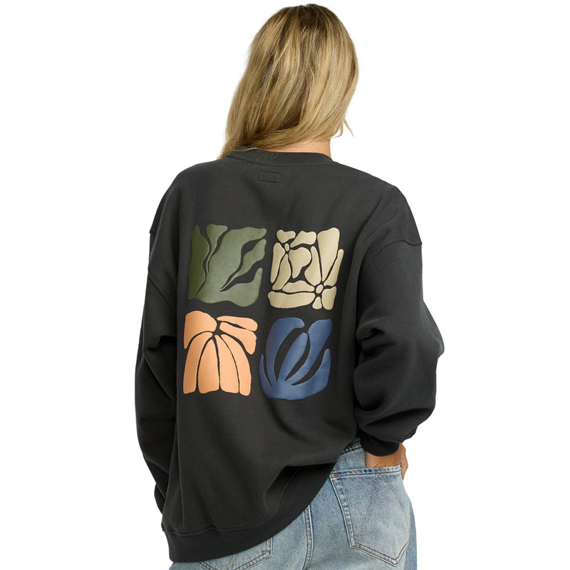 Load image into Gallery viewer, RVCA Women's Baggie Boyfriend Crew Sweatshirt 3
