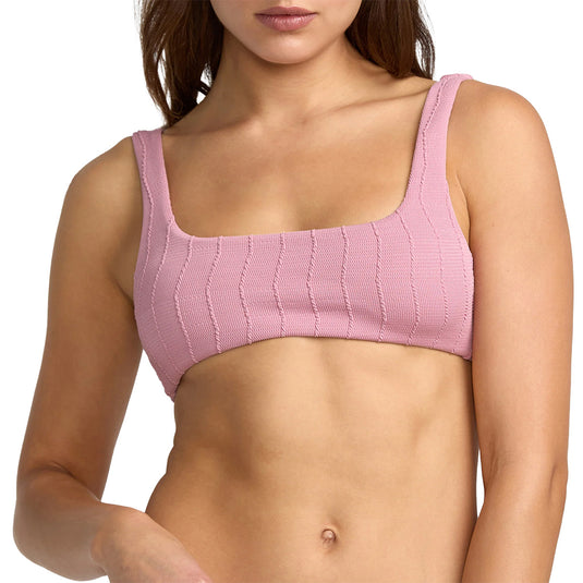 RVCA Women's Chevy Grooves Lace Back Bralette Bikini Top 2