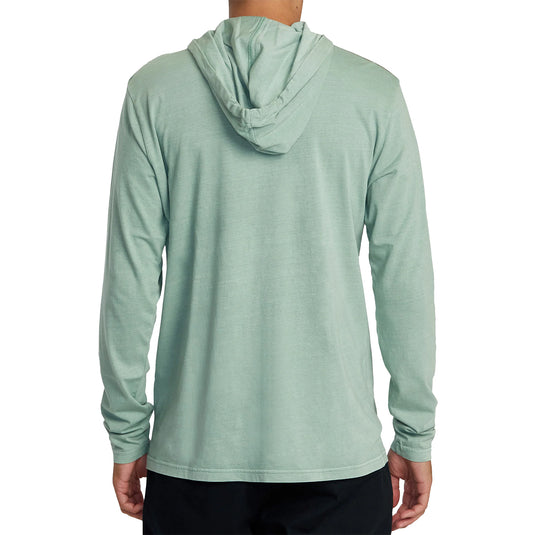 RVCA PTC Pigment Long Sleeve Hooded Pullover T-Shirt