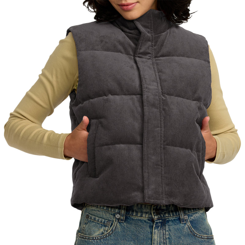 Load image into Gallery viewer, RVCA Women&#39;s Eezeh Puffer Zip Vest
