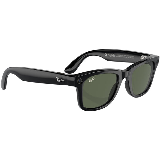 Ray-Ban Meta Gen 1 Wayfarer Sunglasses - Shiny Black/G15 Green