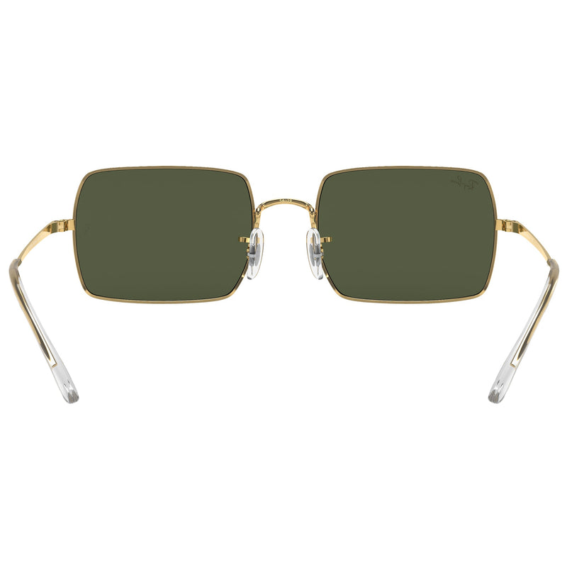 Load image into Gallery viewer, Ray-Ban Women&#39;s Rectangle 1969 Sunglasses - Polished Gold/Green
